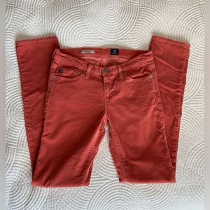 AG Orange Corduroy Pants
